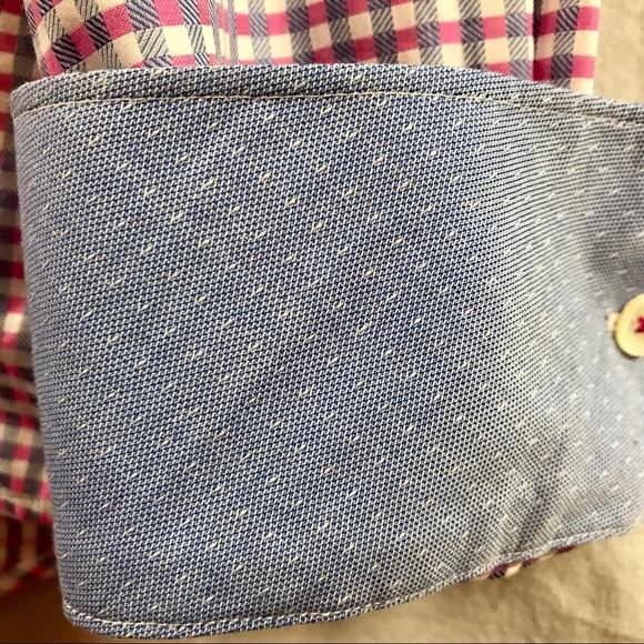 NEW Bugatchi Shaped Fit Sport Shirt (Fitted) - Picture 6 of 8